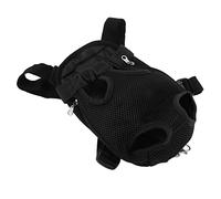 Alomejor Dog Chest Backpack Adjustable Breathable Pet Carrier for Hiking Travel Bike Motorcycle, Nylon Material (S)
