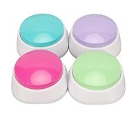 Alomejor Dog Record Button Set, Communicate with Your Pet | Customizable Recordings, Durable and Safe, Interactive Game for Kids, Easy to Operate, 4 Color Choices