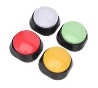 Alomejor Dog Talk Buttons Set 4Pcs for Pet Communication Training Easy to Use with 30s Recording Time