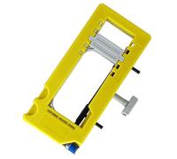 Alomejor Door Hinge Jig Adjustable Professional Mortiser Template for Woodworking, for Interior Decoration, Made of Plastic