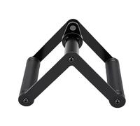 Alomejor Double D Handle Rubber Grip Ergonomic Design Premium Steel Pull Down Attachment with Anti Slip Grip for Lat Pulldowns Seated Rows and Cable Pulley Systems