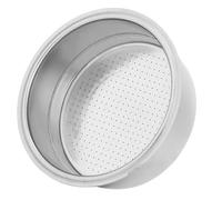 Alomejor Double Layer Stainless Steel Coffee Filter Pressurized Filter Basket for Home and Coffee Shop Durable and Easy to Clean (for Two Persons)