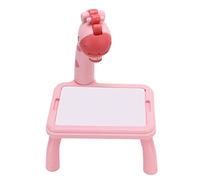 Alomejor Drawing Projector Table, Educational Kids Art Board (Small Pink | Plastic material, enhances creativity, boosts hand-eye coordination, for ages 3+