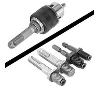 Alomejor Drill Chuck Adapter Set 4 Pcs Durable High-Speed Steel Connectors for Various Needs