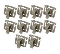 Alomejor Drink Tube Clip 10 pcs Hydration Packs Water Bladder Bag Drink Tube Clip Holder For Bag Backpack(Brown)