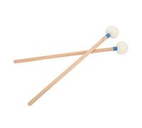 Alomejor Drum Mallet Set, Wooden Handle Drum Mallet with Felt Head for Bass and Timpani Playing (Blue)