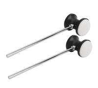 Alomejor Drum Pedal Beater Mallet Durable Replacement for Drum Kit Accessories, Round Felt Head & Stainless Steel Hammer Handle for Drummers Performance, 2Pcs for Percussion Enthusiasts