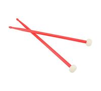 Alomejor Drum Sticks, Felt and Nylon Drum Mallet Double Headed Stick Set for Timpani and Snare Players (Red)