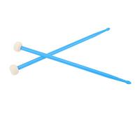Alomejor Drum Sticks, Felt and Nylon Drum Mallet Double Headed Stick Set for Timpani and Snare Players (Blue)