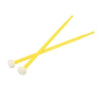 Alomejor Drum Sticks, Felt and Nylon Drum Mallet Double Headed Stick Set for Timpani and Snare Players (Yellow)