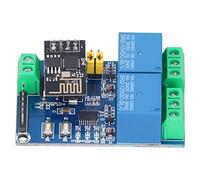 Alomejor Dual Channel WiFi Relay Module, Smart Relay | Wireless control, 10A AC/DC, Open area range, App integration, Real-time status