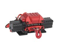 Alomejor Dual Motor Simulation RC Car Winch for Higher Performance and a Perfect Replacement for SCX10 D90 Axial, HPI Enthusiasts (Black)