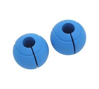 Alomejor Dumbbell Barbell Curved Grip Set, High Density Silicone Material, Muscle Stimulation for Massive Arm Building, 2 Thickened Diameter Grips (Blue)
