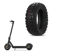 Alomejor Durable Tear-Resistant Solid Rubber Tire for 10 Inch Electric Scooter, Grooved Non-Slip Off Road Tire