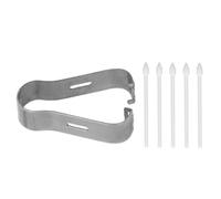 Alomejor Durable Touch Stylus Tips 5Pcs for S6/S7/Note 10/20 with Accurate Response Lightweight ABS Nibs (White)