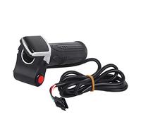 Alomejor E Bike Throttle Grip LCD Electric Quantity Display with Switch EBike Speed Governing Throttle Grip 6 Cores (36V)