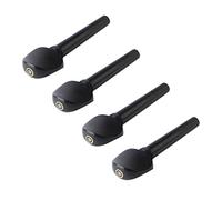 Alomejor Ebony Violin Tuning Pegs Wear-resistant Punching Design String Shaft Pegs Replacement, 4PCS for Viola Accessories