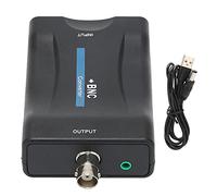 Alomejor Efficient High-Definition Multimedia Interface to BNC Converter with Scaling Technology for Bright Video Output for AV Equipment in Lightweight Design (Black)