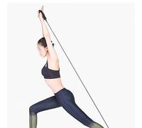 Alomejor Elastic Resistance Bands for Strength Training, Yoga & Fitness - Stretchable Workout Straps for Muscle Building, Home Gym Use, Physical Therapy & Rehabilitation (Black, Set of 5)