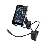 Alomejor Electric Bike LCD Display 5 Pin M5 Panel, ABS PVC Ebikes Display with Design, 12mA Operating Current, Screen Replacement for Scooter Bike Riders