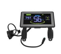 Alomejor Electric Bike LCD Display, ABS Electric Scooter Display Meter with 5P Connector, Clear Screen, Control Panel Replacement for Commuting Riders and Daily Travel