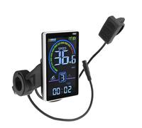 Alomejor Electric Bike LCD Display ABS PVC Electric Scooter LCD Panel 6 Pin M5 UART 9600 IPX4 Multi Data Screen for Bike Scooter Riders Daily Commuting and Replacement Use