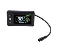 Alomejor Electric Bike LCD Display Meter, 6pin Connector, with Backlit Screen, for Mountain Bikes, Scooters, Bicycles