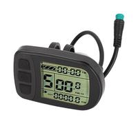 Alomejor Electric Bike LCD Display Meter, ABS Material Control Panel with 5 Connector for KT Controller Compatible with NO1 Protocol