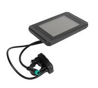 Alomejor Electric Bike LCD10H Display ABS Electric Bicycle Scooter LCD Display 194g Meter with Connector for Commuting Riding Replacement