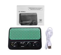 Alomejor Electric Guitar Amplifier, 10W Portable Bluetooth Amplifier with Clean Overdrive Effects Reverb, 30 Drum Machine Presets, for Electric Guitar Practice Performance