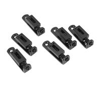 Alomejor Electric Guitar Bridge Saddle Durable Replacement Set for 6 Strings Electric Guitars Fine Workmanship for Music Enthusiasts (Black)