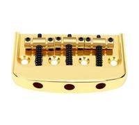 Alomejor Electric Guitar Bridge Vintage Style 3 Strings Fixed Bridge Gold