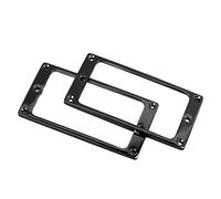 Alomejor Electric Guitar Pickup Frame Zinc Alloy Material 2PCS Set Replacement Parts for High Impact (Black)