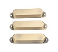 Alomejor Electric Guitar Single Coil Pickup Cover Exquisite Copper Set Kit for Better Sound Quality and Easy Installation, 3Pcs for DIY Enthusiasts and Musicians (Bronze)
