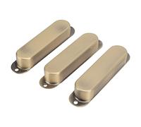 Alomejor Electric Guitar Single Coil Pickup Cover Exquisite Copper Set Kit for Better Sound Quality and Easy Installation, 3Pcs for DIY Enthusiasts and Musicians (Bronze)