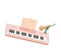 Alomejor Electric Piano, 37 Keys Piano Toy Kit with Multiple Sound Effects Rhythms Music Modes for Kids (Pink)