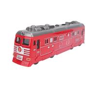 Alomejor Electric Steam Railway Toy, Inertia Powered Retro Railway with Mist Spray Function Educational Learning Toy for Kids Age 3-8 Years Old (Red)