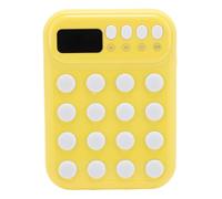 Alomejor Electronic Brain Teaser, Kids Memory Training Game Suitable for 5,6,7,8,9,10,11,12 Year Olds Travel Learning Toy (Yellow)