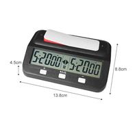 Alomejor Electronic Chess Clock Large-screen LCD Display Countdown Chess Timer for Players Training Chinese Blue 1 Pack (Blue)