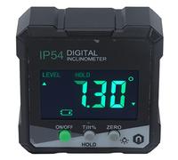 Alomejor Electronic Inclinometer with Magnets for Secure Positioning Advanced Magnetic Angle Meter for Professional Use in Carpentry and Engineering 4x90°