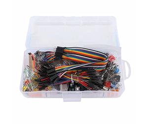 Alomejor Electronics Component Kit Starter Assortment Fun for Beginners Learning Programming with R3 Development Board 830 Tie Points Breadboard