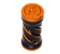 Alomejor Ergonomic Anti -slip Metal Fishing Roller Gripes with A Light Design for S, A, D Fishing Rolls That Are Suitable for Solid Handles (Black+Gold)