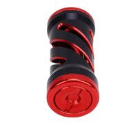Alomejor Ergonomic Anti -slip Metal Fishing Roller Gripes with A Light Design for S, A, D Fishing Rolls That Are Suitable for Solid Handles (Black Red)