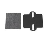 Alomejor ESC Mounting Plate, Aluminum Shock Absorbing ESC Fixing Plate with Standard Mounting Method for 1/8 RC Car (Black)