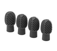 Alomejor Excellent Silicone Drumstick Silent Practice Tip Stretchable Design for Drum Practice, Multifunctional, 4PCS (Grey)