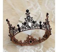 Alomejor Exquisite Queen Crown Cake Topper Mini Baroque Style Metal Decorator 4.7x2.36inch
