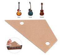 Alomejor Exquisites Stainless Steel At the LINEAL for Folk Acoustic Guitars, resistant Federal Level, Golden 1-part Finger Plate Height (Gold)