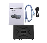 Alomejor External USB Sound Card, 16 Bit 48KHz Sound Resolution with Microphone Preamplifier for Live Streaming Recording Karaoke Gaming