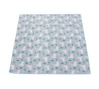 Alomejor Extra Large Padded Play Mat Blue Reversible Foldable Baby Crawling Mat for Infant