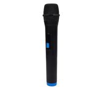 Alomejor Fake Microphone Authentic Design for Cosplay & Performance Training 1 Piece Aluminum ABS (Blue Black)